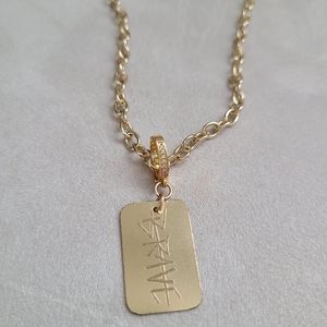 Sarah Briggs Gold Brave charm, plus 14k gold filled chain
